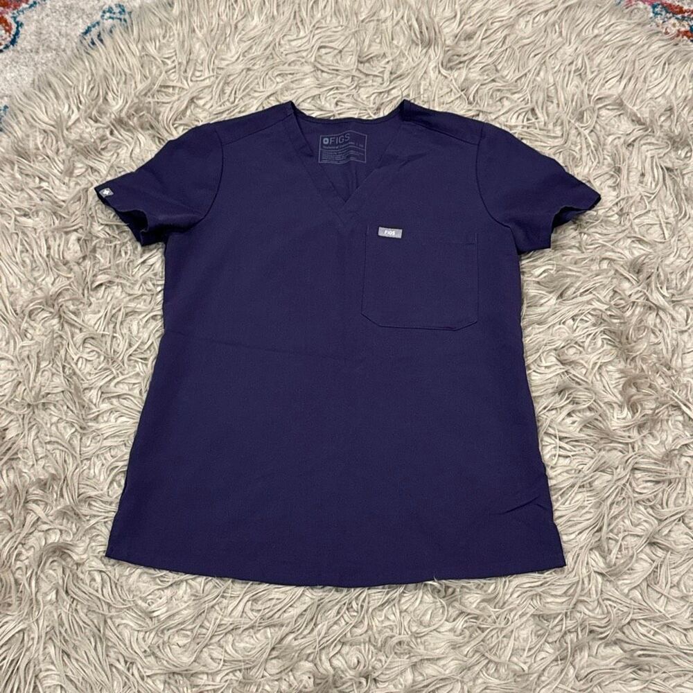 Figs scrubs top purple shadow size XS